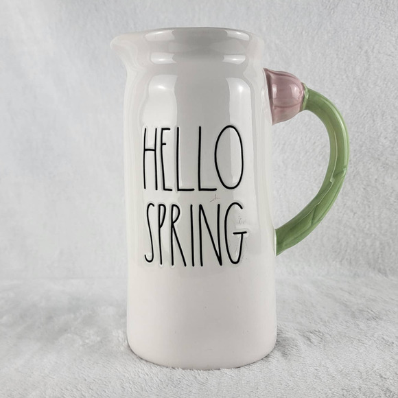 Rae Dunn Other - New Rae Dunn "Hello Spring" Flower Pitcher | OS